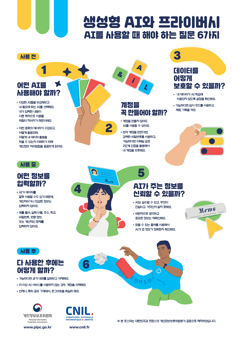 아동청소년 생성형AI인식 제고 포스터